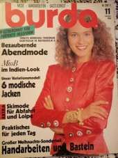 BURDA MODE - HANDARBETTEN - GASTLICHKEIT ( Türkçe İzahlı Burda Mecmua ) 11 November 1989 / 2 Patronlu Pafta + 1 Türkçe İzahlı Anahtar - 1