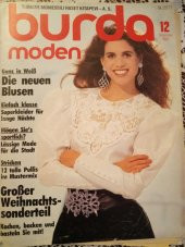 BURDA  MODEN  ( Türkçe İzahlı Burda Mecmua )  12  Dezember  1987 / 2 Patronlu Pafta + 1 Türkçe İzahlı Anahtar - 1
