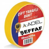 ADEL 19X25 METRE ÇİFT TARAFLI İNCE BANT ŞEFFAF GÜÇLÜ thumbnail 1