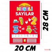 NEŞELİ SAYILAR HARFLER EĞİTİCİ ve ÖĞRETİCİ ÇİZGİ ALIŞTIRMALAR - 3