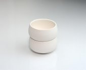 Hena Mini Kase Seramik Bisküvi Boyanabilir Obje (Ham Ürün) - 3