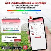 ThermoPro TP358 Telefon Kontrollü, Saatli, Takvimli, İç Mekan Sıcaklık ve Nem Ölçer Termometre - 6