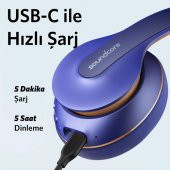 Anker Soundcore Life Q10 Kablosuz Bluetooth 5.0 Kulaklık - 60 Saate Varan Çalma Süresi - Mavi - A3032 - 4