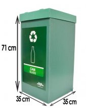 3’lü Geri Dönüşüm Kutusu - Sıfır Atık Kutusu Set - 2