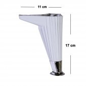 Mobilya Kanepe Masa Sehpa Ayağı Baza Ayak Beyaz 17 cm (4 Adet) - 3