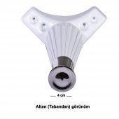 Mobilya Kanepe Masa Sehpa Ayağı Baza Ayak Beyaz 17 cm (4 Adet) - 5