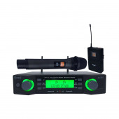 Roof R-203 1el+1yaka 2 Kanal Telsiz Mikrofon - 1