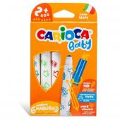 Carioca Keçeli Boya Kalemi Jumbo Bebek Süper Yıkanabilir 6 LI 42813 - 1