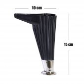 Mobilya Kanepe Masa Sehpa Ayağı Baza Ayak Siyah 15 cm (4 Adet) - 3