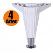 Mobilya Kanepe Masa Sehpa Ayağı Baza Ayak Beyaz 15 cm (4 Adet) - 1