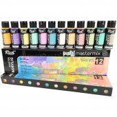 Rich Akrilik Boya Master Mix Pastel Renk Set 12 Li 06011409 - 1