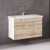 DENKO Terra 90 cm MDF Alize Banyo Dolabı Alt Modül ve Lavabo - 1
