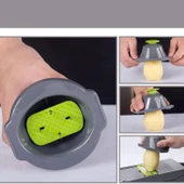Patates Sebze Küp Rende Doğrayıcı Dicer Mandolin Dilimleyici Jülyen Kesici Vegetable Chopper Seti thumbnail 4