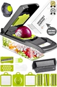 Patates Sebze Küp Rende Doğrayıcı Dicer Mandolin Dilimleyici Jülyen Kesici Vegetable Chopper Seti thumbnail 1
