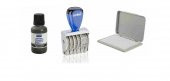 SIRDAŞ NUMARATÖR SETİ 5MM 6 HANE + ISTAMPA MÜREKKEBİ + ISTAMPA - 1