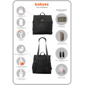 BABYES LİSA EXCLUSIVE SIRT ÇANTASI GRİ - 12