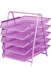 Inox 3950 Fıle 5lı Pembe Evrak Rafı - 1