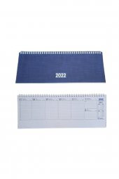 2022 Spiralli Haftalık Masa Takvimi 12x33 Cm Aj-65 - 2