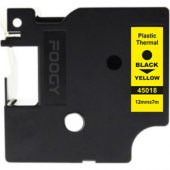 Dymo D1 Uyumlu Thermal Plastik Şerit Etiket Sarı 12 mm X 6 mt - 1