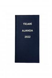 2022 Ticari Kasa Ajandası 17x33 Cm Cilt Bezli - 1