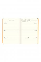 9x14cm Pronot Flexy Haftalık Ajanda - Night Black 2022 Yeni - 1