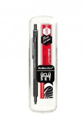 SCRIKSS GRAPH-X VERSATİL KALEM 3LÜ SET 0.5 MM MAT SİYAH - 1
