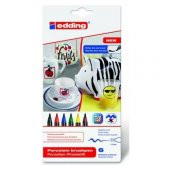 Edding 4200 Porselen Kalemi Standart Ana Renkler (6 lı Paket) - 1