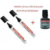 Edding Tahta Kalemi 360XL 2 Adet Siyah Tahta Kalemi + 1 Adet BT30 - 1