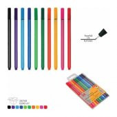 FINE PEN RENKLİ KEÇELİ KALEM 10LU İNCE UÇLU 0,4MM - 1