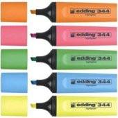 EDDİNG 344 High-lighter Keçeli Uç Fosforlu Kalem Seti 5 Lİ - 1
