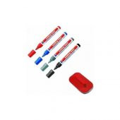 YAZI TAHTASI KALEMİ EDDİNG 260 - 4 RENK + SİLGİ - 1