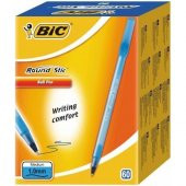 Bic Tükenmez Kalem Mavi 60lı Paket Round Stic Ücretsiz Kargo - 1