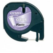 DYMO LETRATAG PLASTİK ETİKET ŞEFFAF 12268 ÜCRETSİZ KARGO - 1