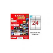 Tanex TW-2224 - 105 x 23 mm Laser Etiket 100 Adet Ücretsiz Kargo - 1