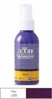 ARTDECO SPREY KUMAŞ BOYASI MOR 1208 100 ML ÜCRETSİZ KARGO - 1