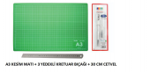MAPED PROFESYONEL KESİM MATI KESİM ALTLIĞI SET A3 45X30 CM - 1