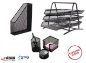 SİYAH METAL EVRAK RAFI,KALEMLİK,MAGAZİNLİK - 1