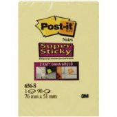 POST-İT 656-S SÜPER STİCKY YAPIŞKANLI NOT KAĞIDI 12Lİ PAKET SARI - 1