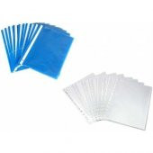 Telli Dosya Mavi 50 Adet + 2 Paket Poşet Dosya 100 lü Paket - 1