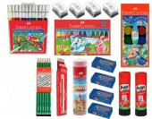 FABER CASTELL OKUL - KIRTASİYE 16 PARÇA MEGA SET - 1