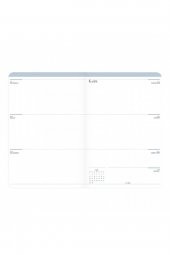 2021-2022 17x24cm Ciltli Akademik Ajanda - Denim thumbnail 3