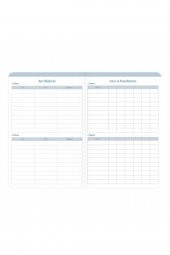 2021-2022 17x24cm Ciltli Akademik Ajanda - Marble (m - 1