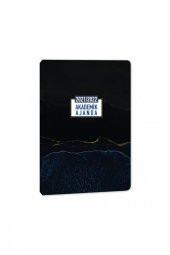 2021-2022 17x24cm Ciltli Akademik Ajanda - Marble (m - 2