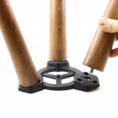 Mobilya Masa Sehpa Üçlü Plastik Bağlantı Aparatı Açılı Dereceli Ayak Tabanı - 1