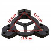 Mobilya Masa Sehpa Üçlü Plastik Bağlantı Aparatı Açılı Dereceli Ayak Tabanı - 4