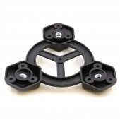 Mobilya Masa Sehpa Üçlü Plastik Bağlantı Aparatı Açılı Dereceli Ayak Tabanı - 6