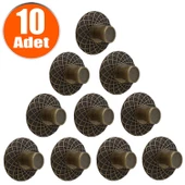 Dinar Eskitme Antik Sarı Metal (10 ADET) Mobilya Mutfak Çekmece Dolap Dolabı Kulpu Kulbu Kulpları thumbnail 1