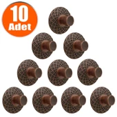 Dinar Eskitme Antik Bakır Metal (10 ADET) Mobilya Mutfak Çekmece Dolap Dolabı Kulpu Kulbu Kulpları thumbnail 1