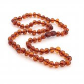 Pigado Çay Rengi Gerçek Damla Kehribar Kolye 45 cm - 1