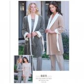 Bone Club 5511 Haki Kuzu Tüyü Kadife 3Lü Lohusa Pijama Sabahlık Tk thumbnail 2